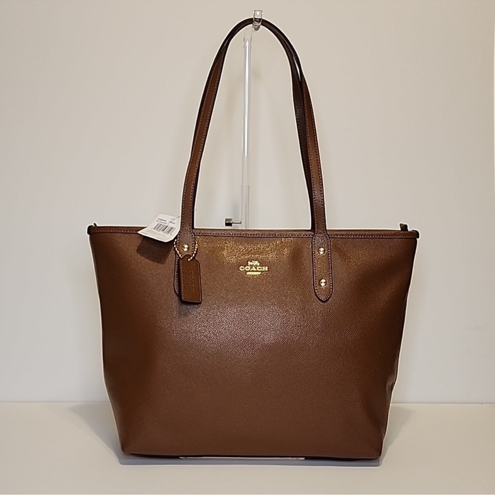 Coach Crossgrain City Zip Tote Bag